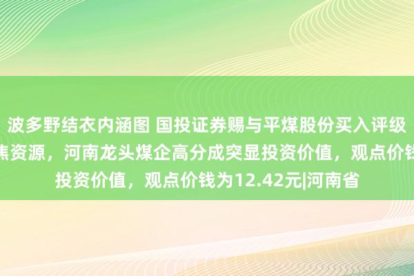 波多野结衣内涵图 国投证券赐与平煤股份买入评级，坐拥稀缺优质主焦资源，河南龙头煤企高分成突显投资价值，观点价钱为12.42元|河南省